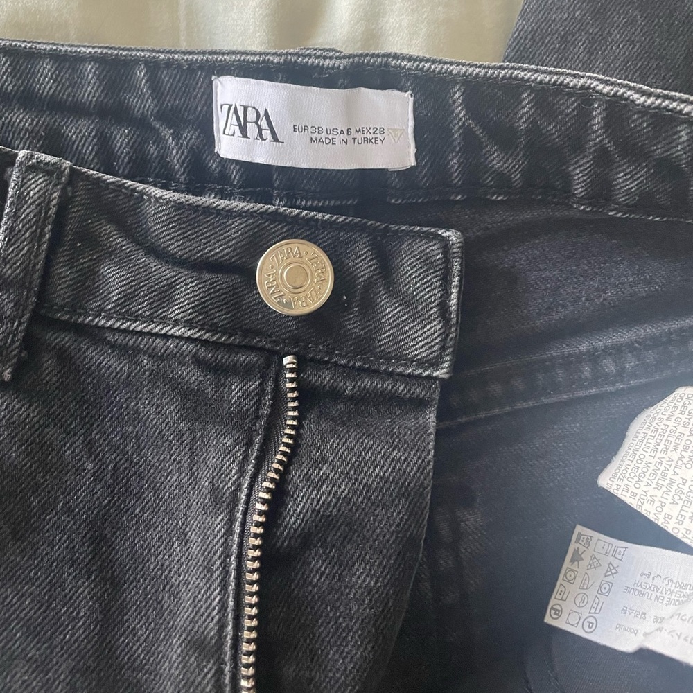 ZARA black mom jeans